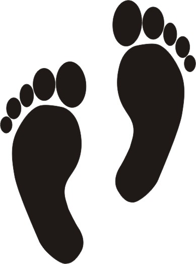 Foot Black And White Images Png Image Clipart
