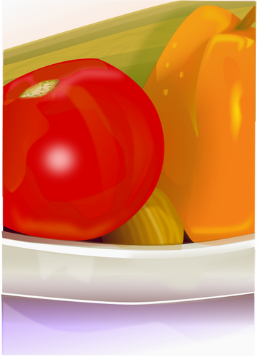 Photorealistic Of Part Of Vegetables Bowl Clipart