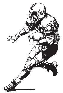 Football Player Black And White Free Download Png Clipart