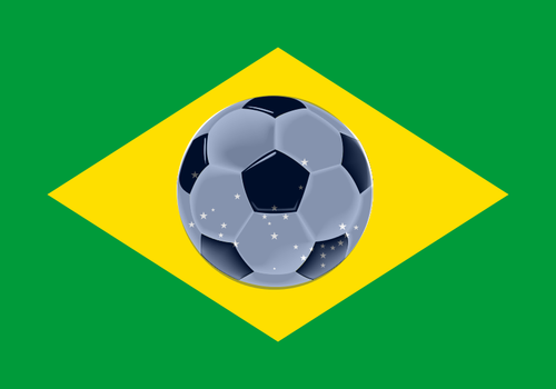 Brasil Flag Of Football Clipart