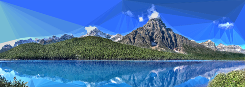 Canadian Nature Panorama Clipart