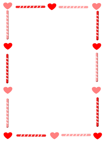 Heart And Candy Border Clipart