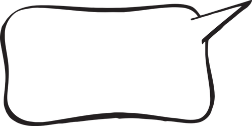 Of Thick Border Rectangular Caption Bubble For A Comic Clipart