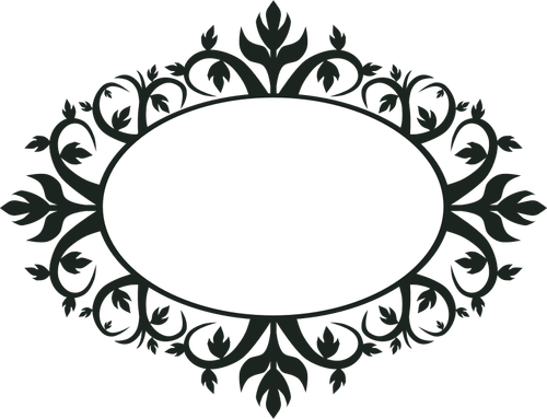 Ornamental Oval Frame Clipart