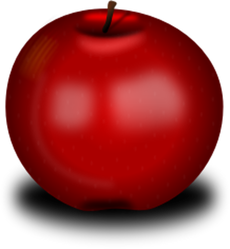 Of Small Red Shiny Apple Clipart