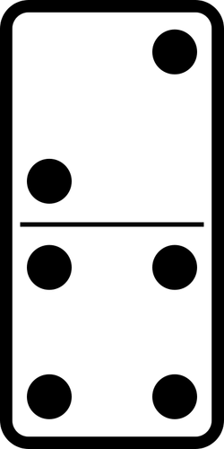 Domino Tile 2-4 Clipart