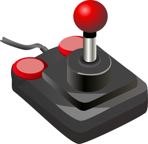Color Video Game Joystick Clipart