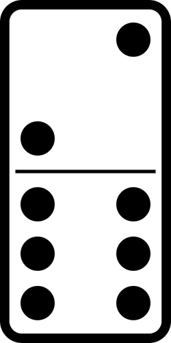 Domino Tile 2-6 Clipart