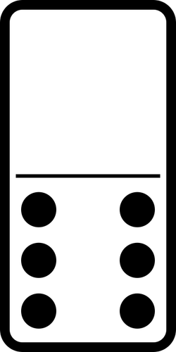 Domino Tile 0-6 Clipart