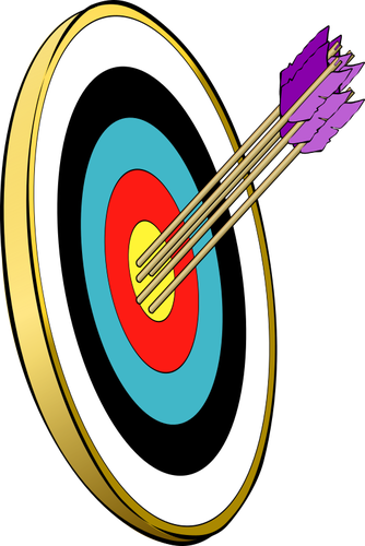 Arrows In The Target Clipart