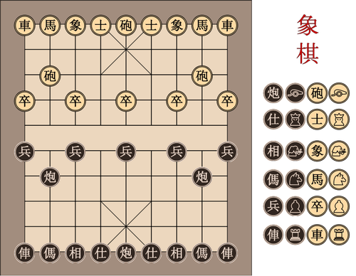Chinese Chessboard Clipart