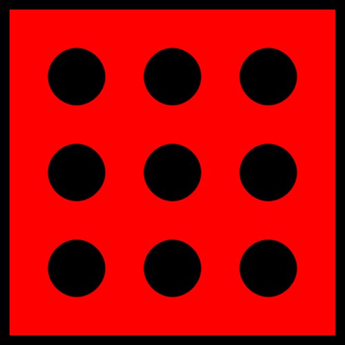 Of Red Spotty Dice Clipart