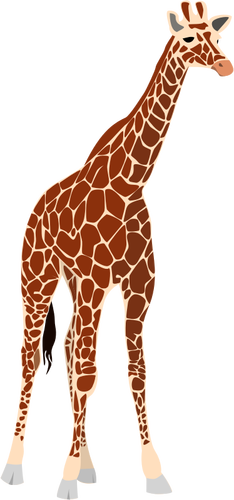Of Tall Brown Giraffe Clipart