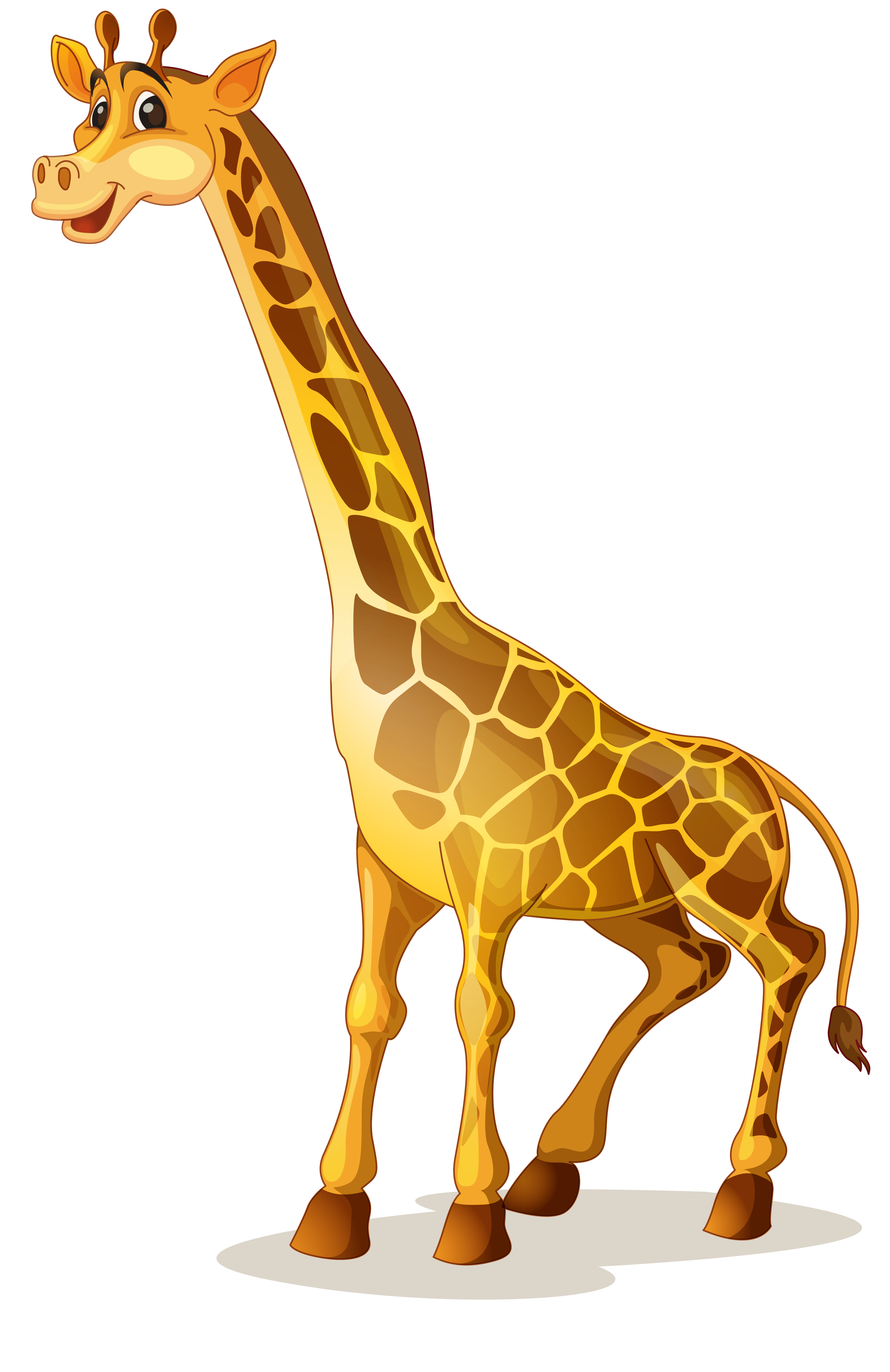 Giraffe Cartoon Illustration Free Download PNG HQ Clipart