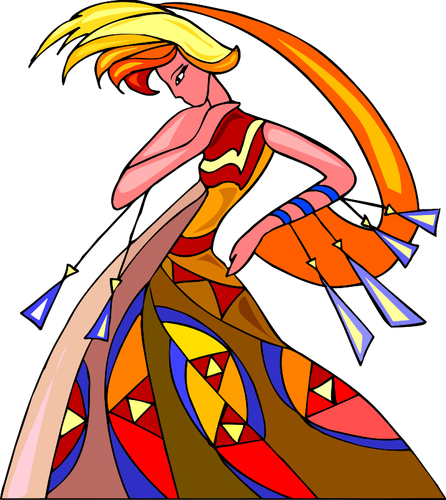 Abstract Performer Clipart
