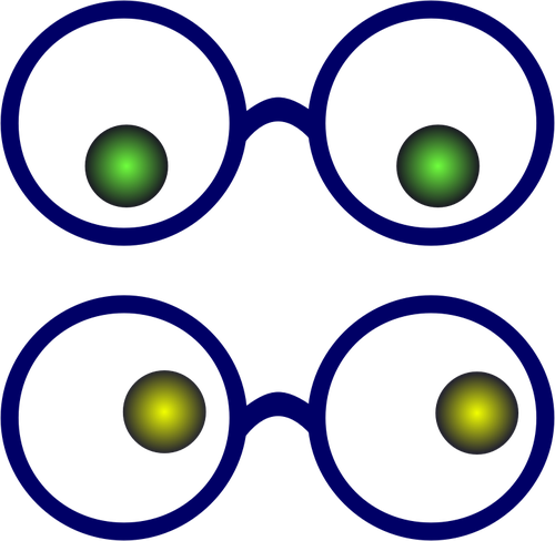 Eyes With Glasses Clipart