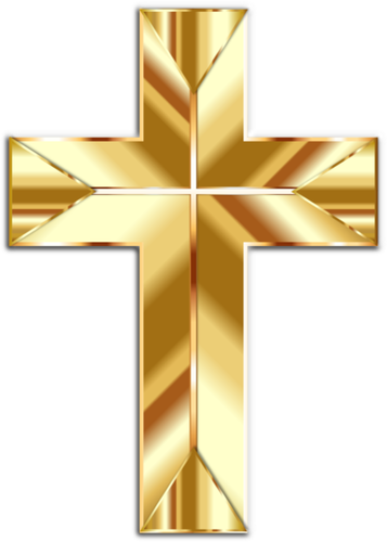 Of Gold Cross Clipart