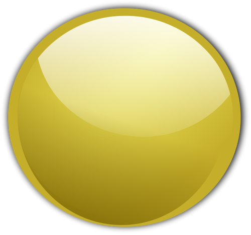 Glossy Gold Button Clipart