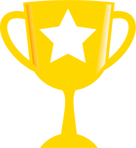 Golden Trophy With Glaze Clipart