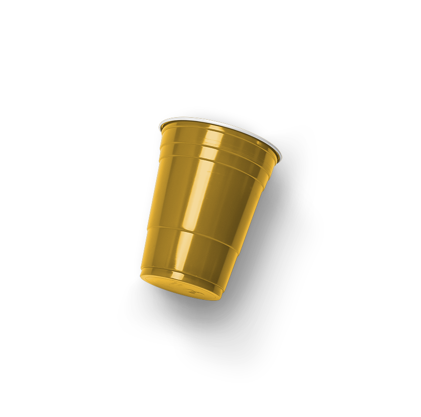 Golden Brass Cups Angle Yellow PNG Image High Quality Clipart
