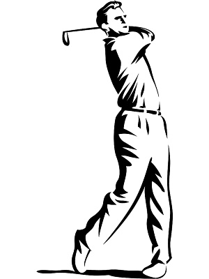 Golfer Swing Image Free Download Clipart