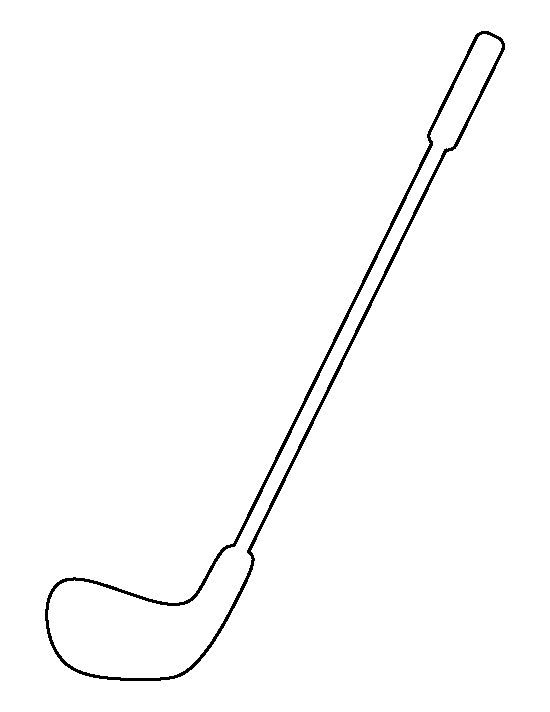 Golf Club Pattern Use The Printable Outline Clipart