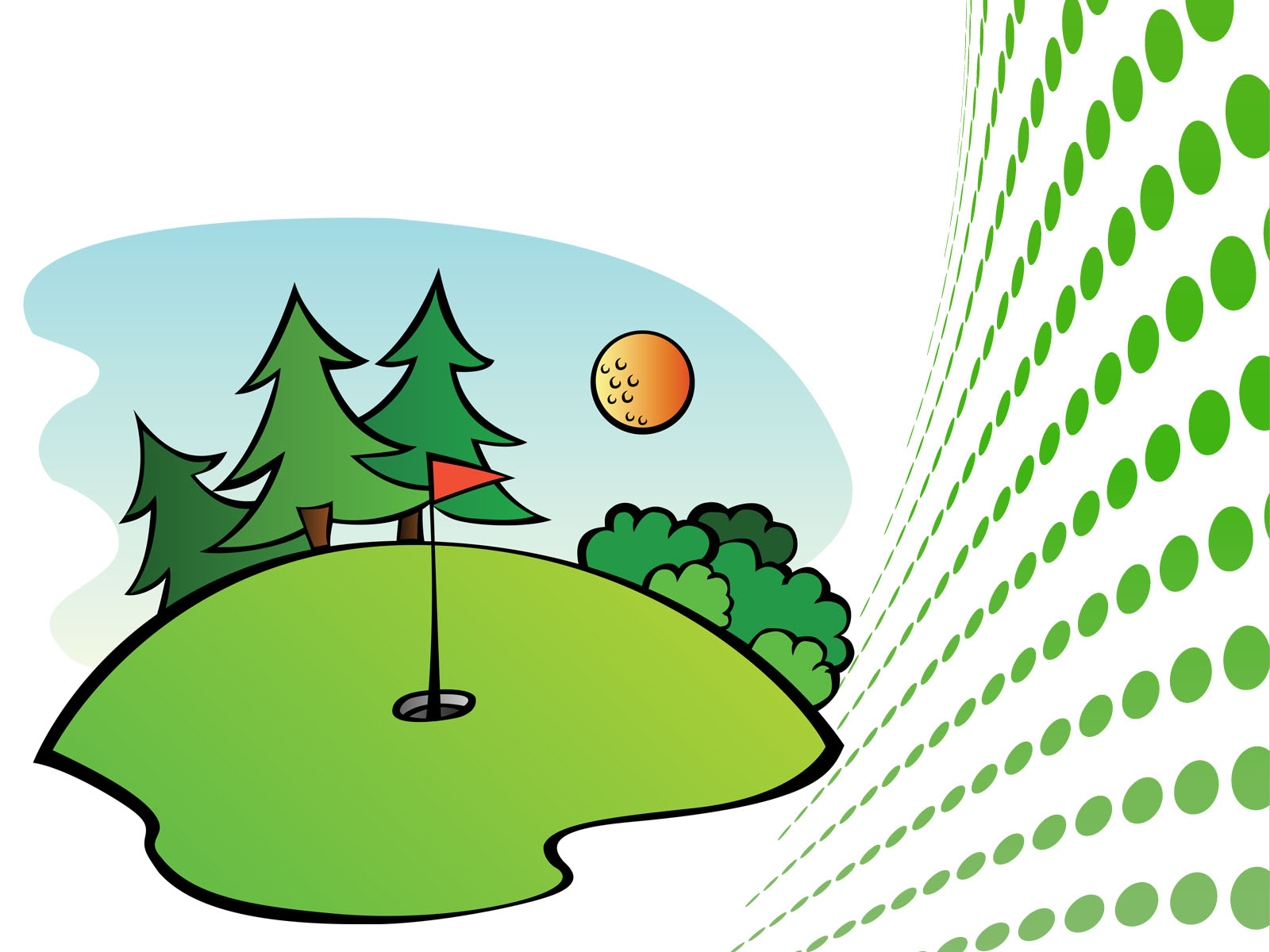 Golf Course Vector In Open Office Drawing Clipart