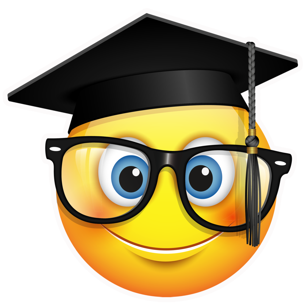 Ceremony Square Cap Graduation Academic Emoji Clipart