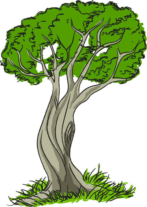 Free Nature Trees Tree With Grass Image Clipart