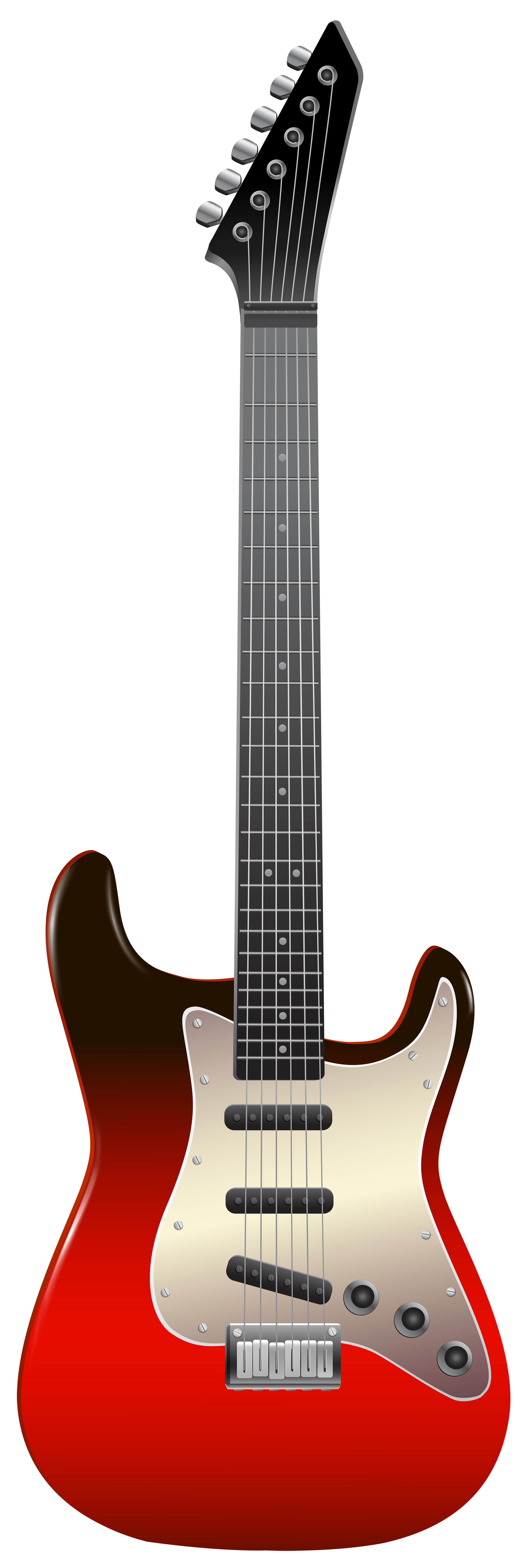 Bass Instruments Guitar Electric Musical Outline Clipart