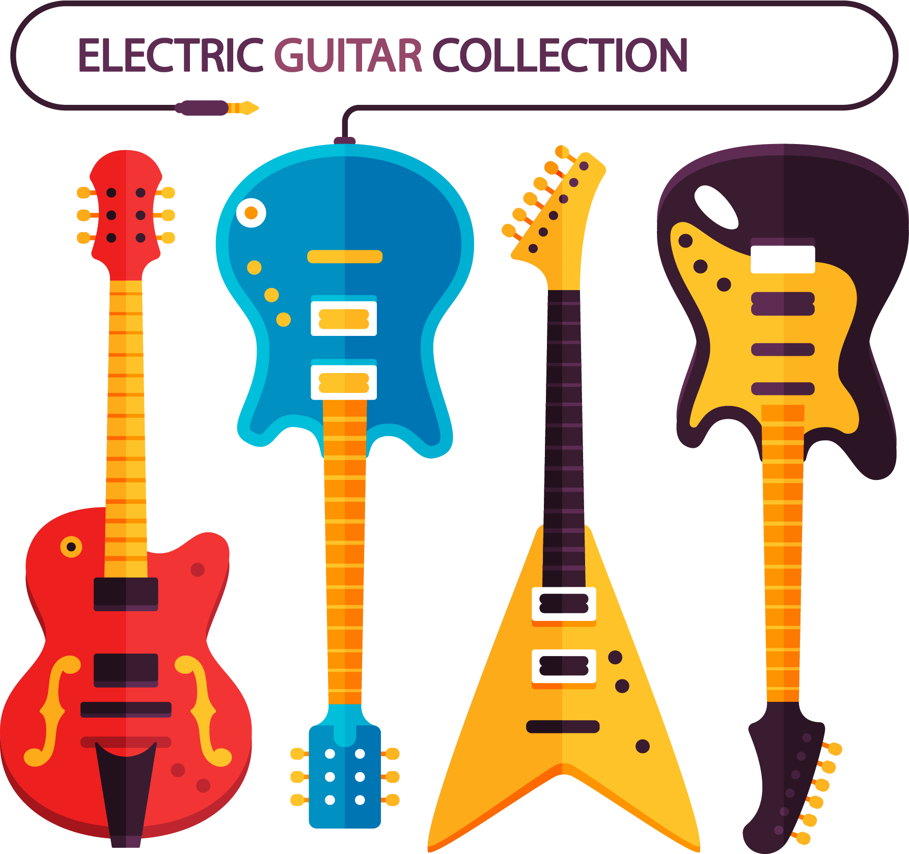 Guitar Poster Electric Color Free Clipart HD Clipart