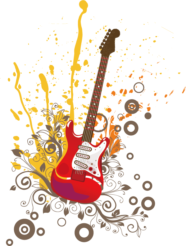 Art Electric Of Work Guitar Acoustic Clipart