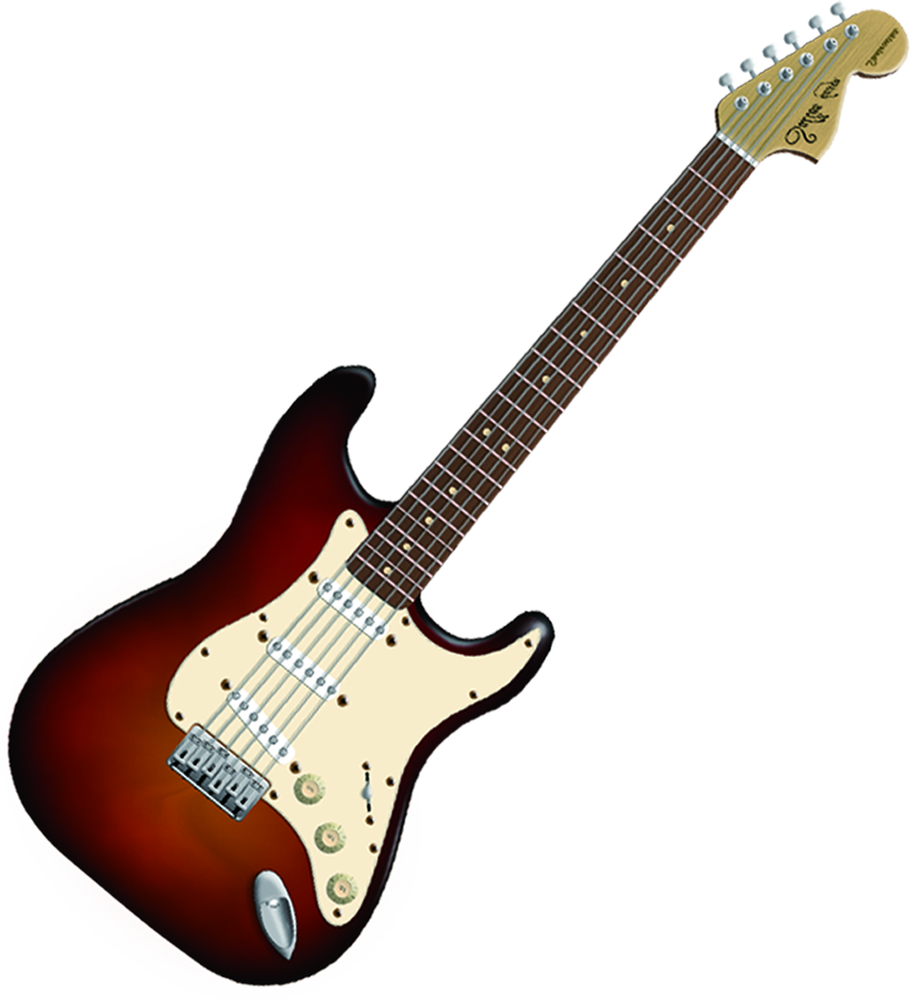 Electric Bullet Instrument Fender Guitar Stratocaster Musical Clipart