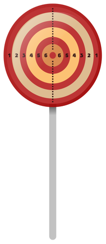 Target On A Pole Clipart