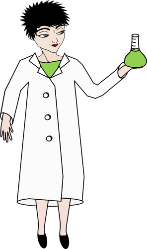 Female Scientist Clipart
