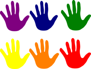 Hands Various Colors At Vector Free Download Png Clipart