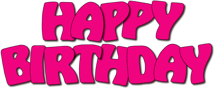 Happy Birthday Pink Wikiclipart Clipart Clipart