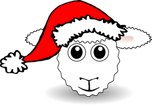 Funny Sheep Face Clipart