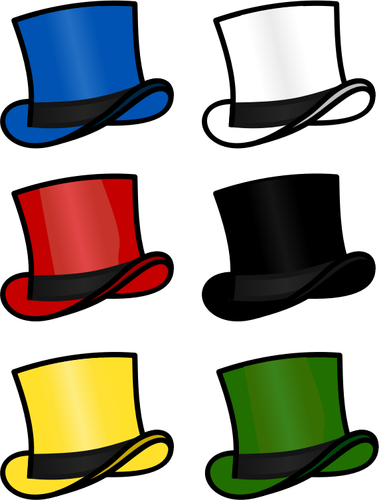 Six Hats Clipart