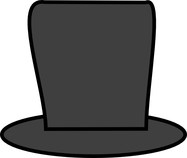 Lincoln Outline Of Top Abraham Hat Clipart