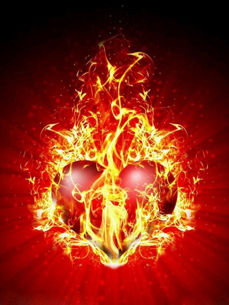 Heart With Flames Images About Flames Fire Clipart