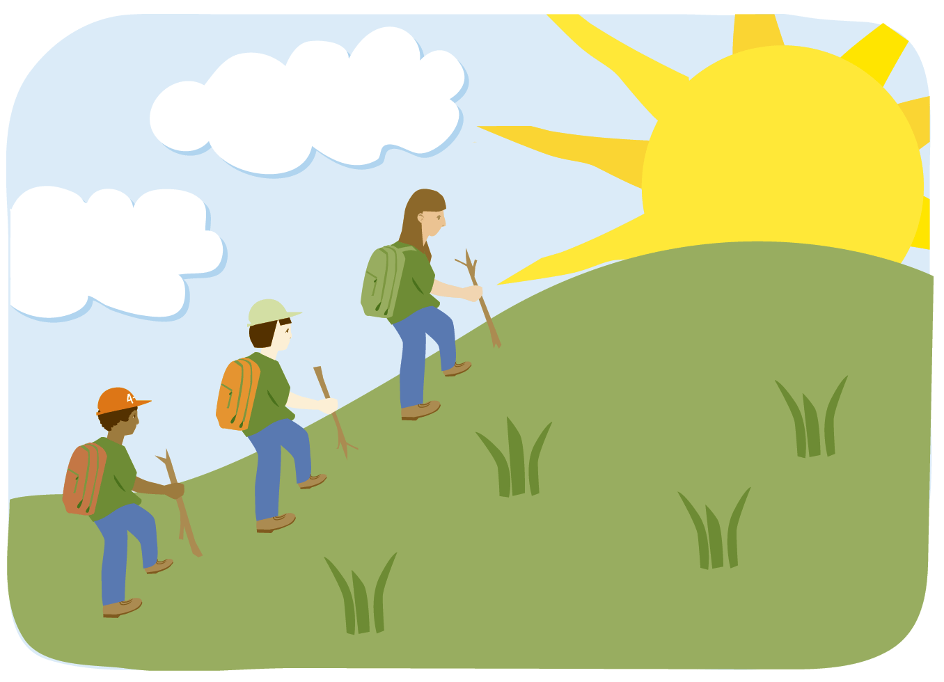 Hiking And Others Art Inspiration Free Download Png Clipart