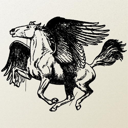 Pegasus Sketch Clipart