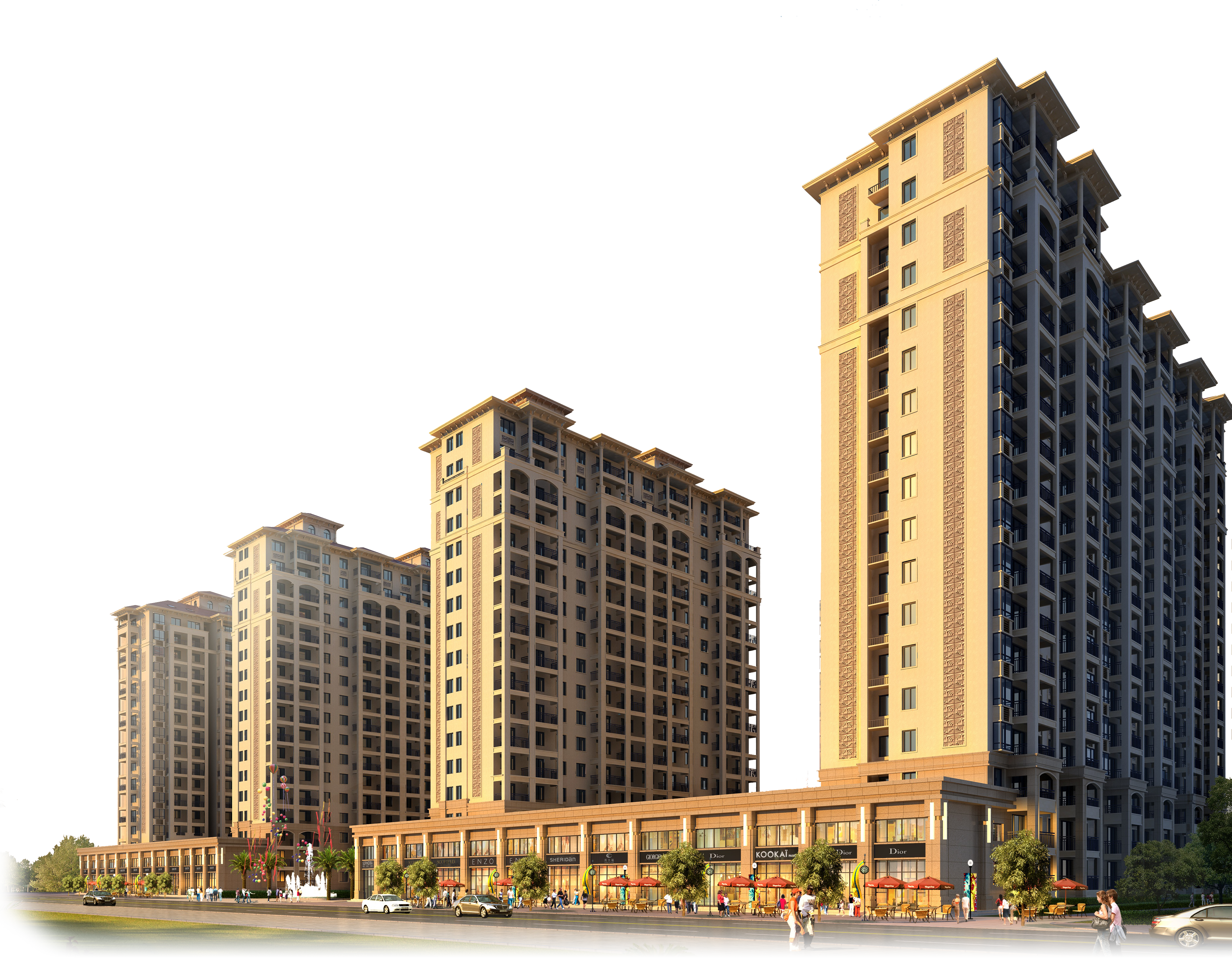 Real Building Kalwa, Apartment House High-Rise Thane Clipart