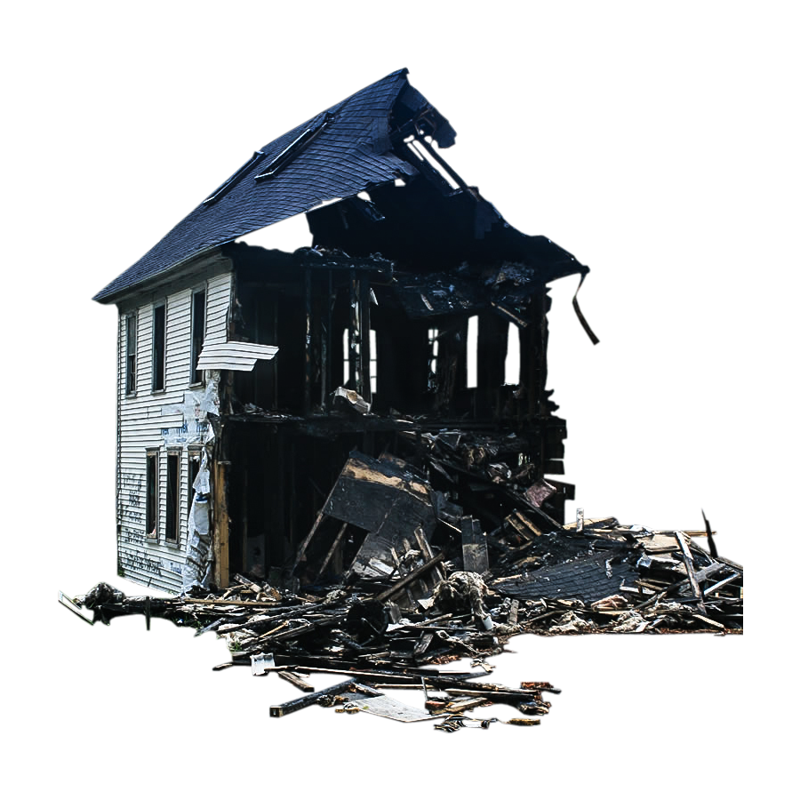 House Share Burnt Free Transparent Image HQ Clipart
