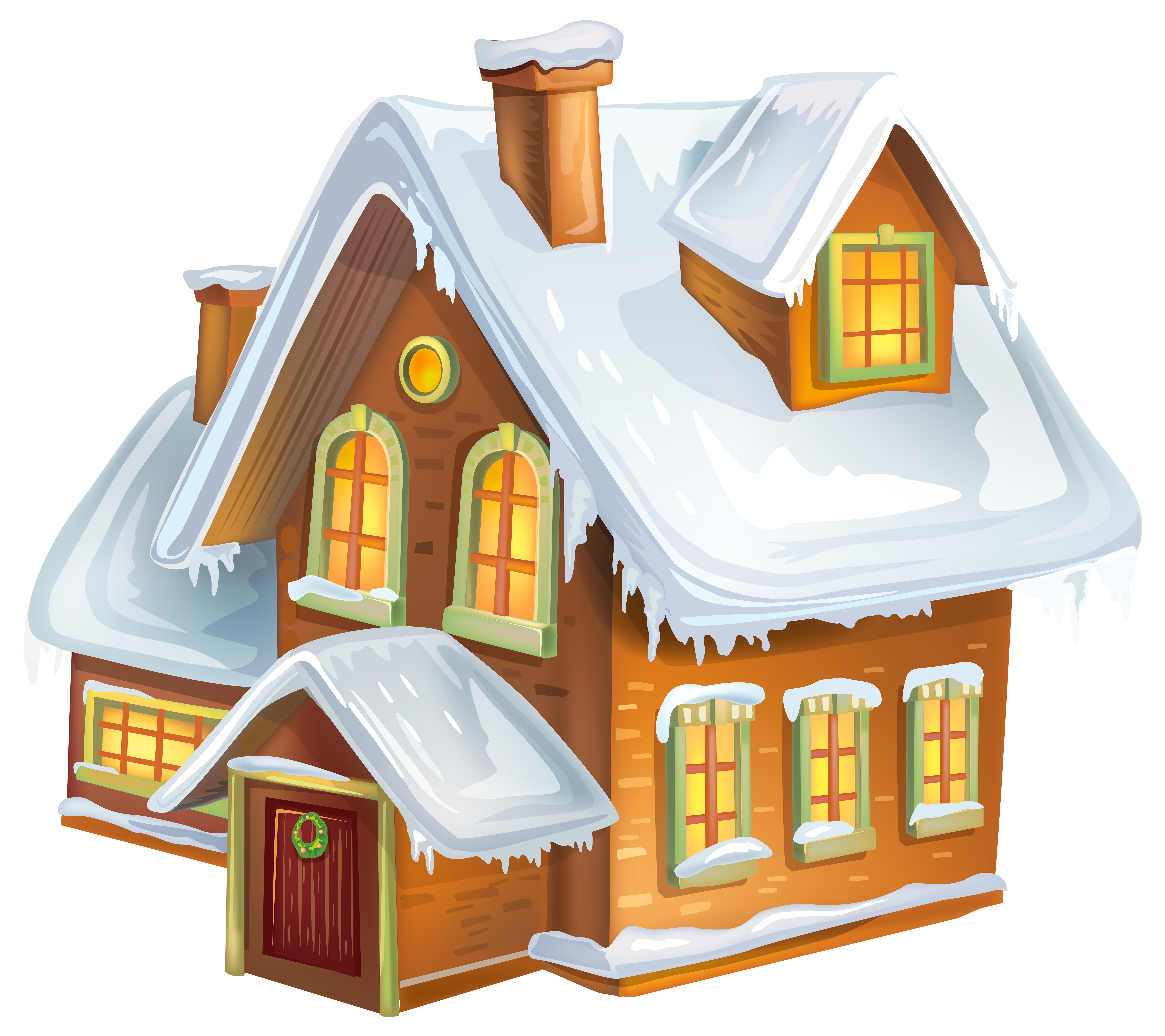 Gingerbread Transparent Winter Christmas House PNG File HD Clipart