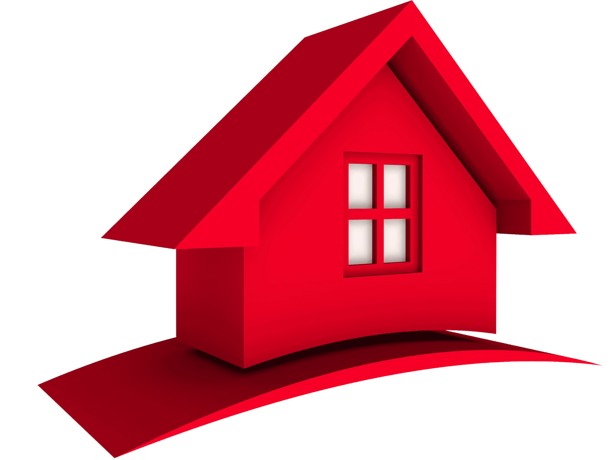 Real House Red Estate Logo Download HD PNG Clipart
