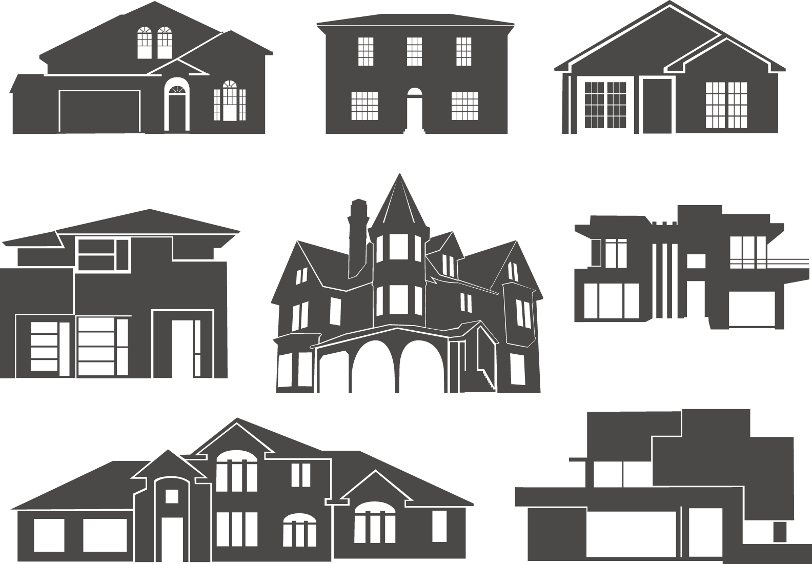 Download Building House Vector Silhouette Free Clipart HD Clipart PNG ...