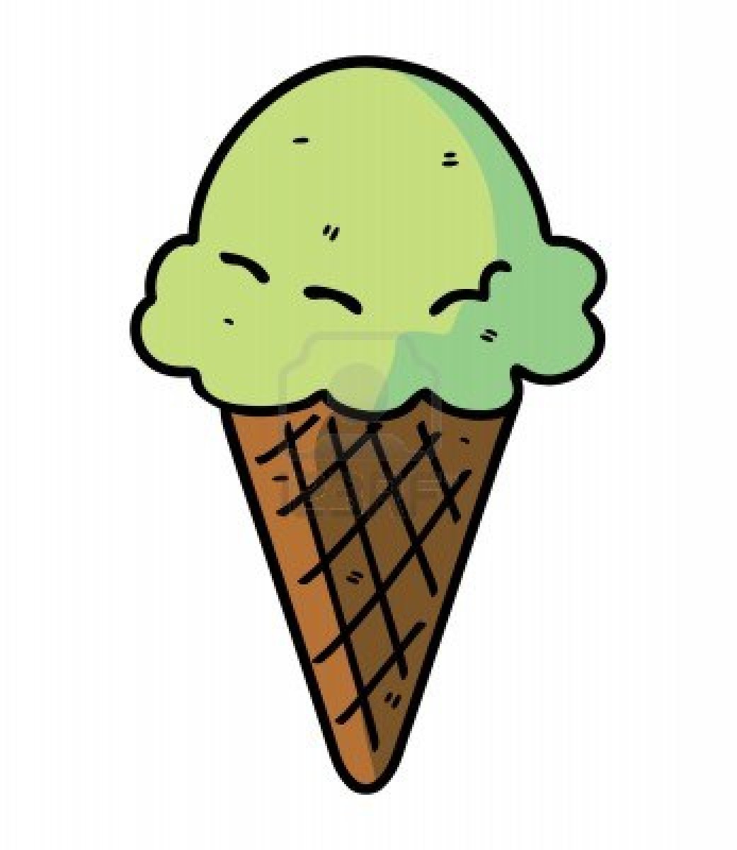 Ice Cream Cone Ice Animated Kid Clipart