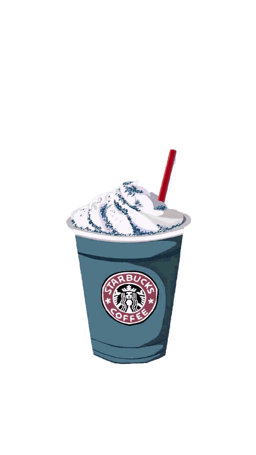 Coffee Frappuccino Ice Starbucks Cream Hand-Painted Clipart